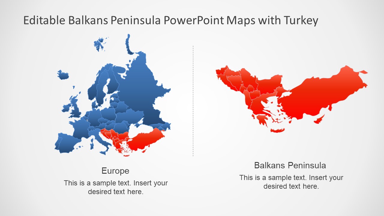 Europe Map Balkan Peninsula Powerpoint Template Slidemodel My Xxx Hot Girl