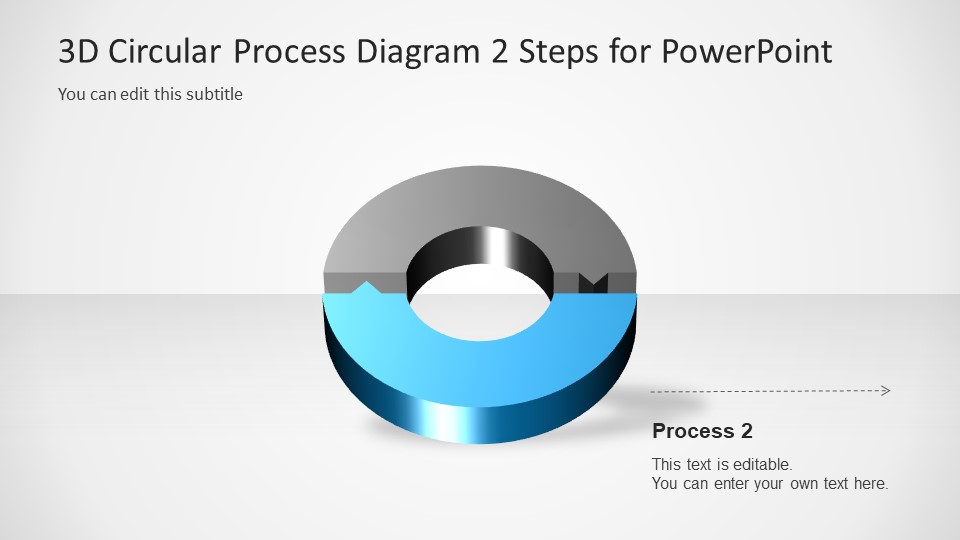 D Circular Process Diagram Steps For Powerpoint Slidemodel