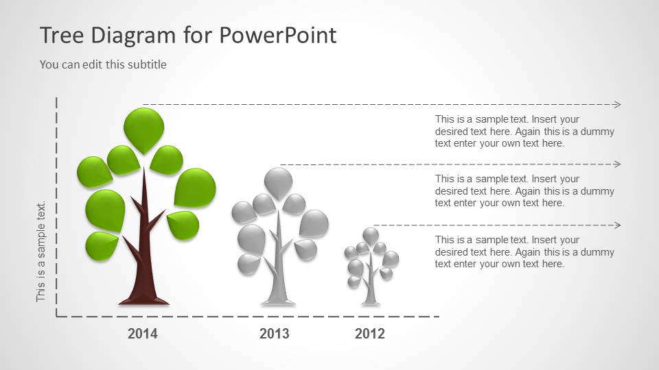 Tree Diagram Template For Powerpoint Presentation Slide