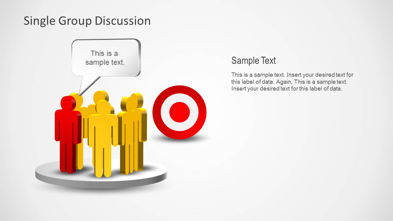 Group Discussions Team Goals Template For Powerpoint