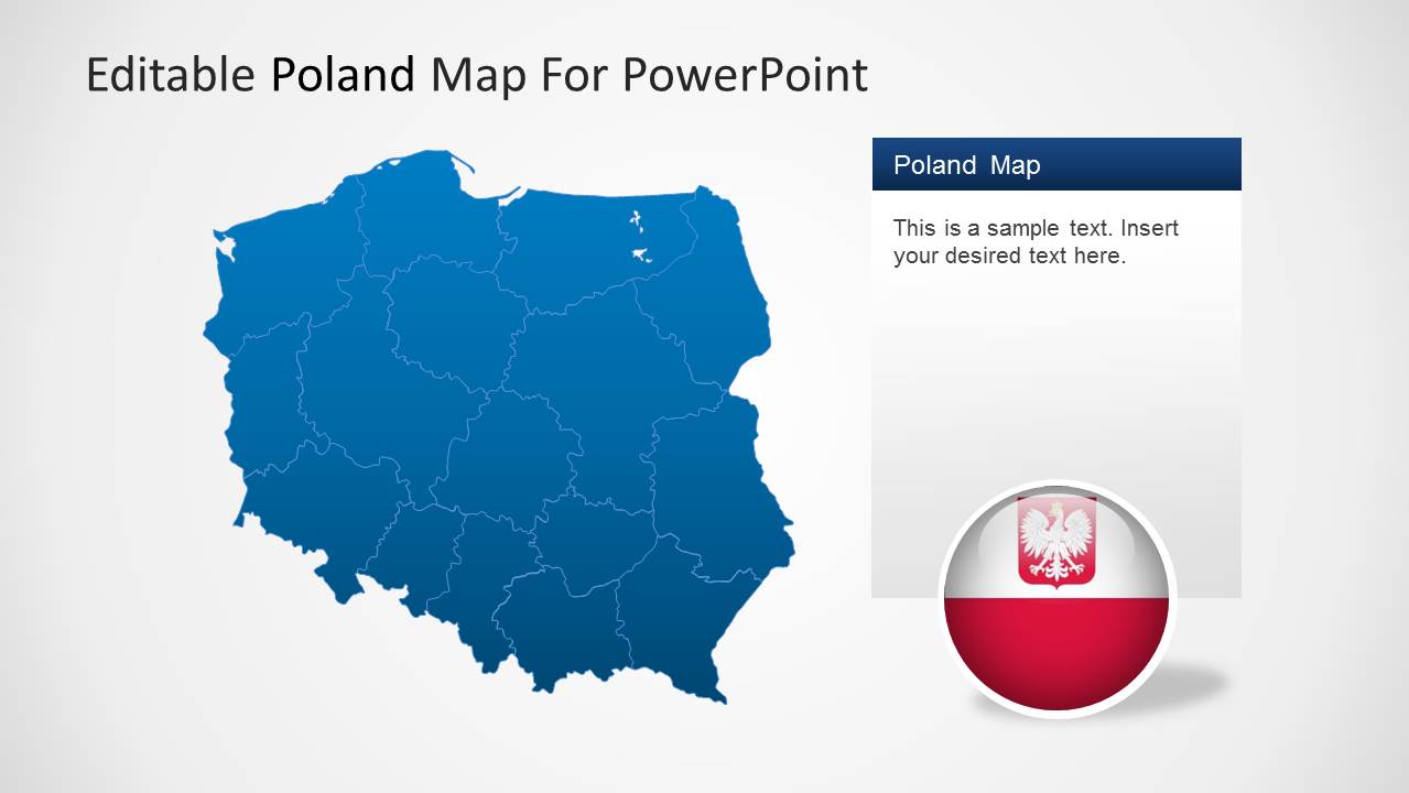 Editable Poland Map Template For PowerPoint SlideModel