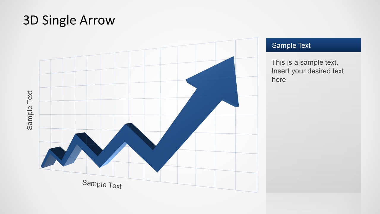 D Arrow Progress Diagram Template For PowerPoint SlideModel