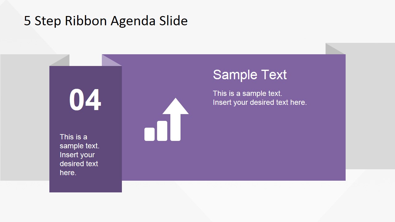 Items Ribbon Agenda Slide Template For Powerpoint Slidemodel