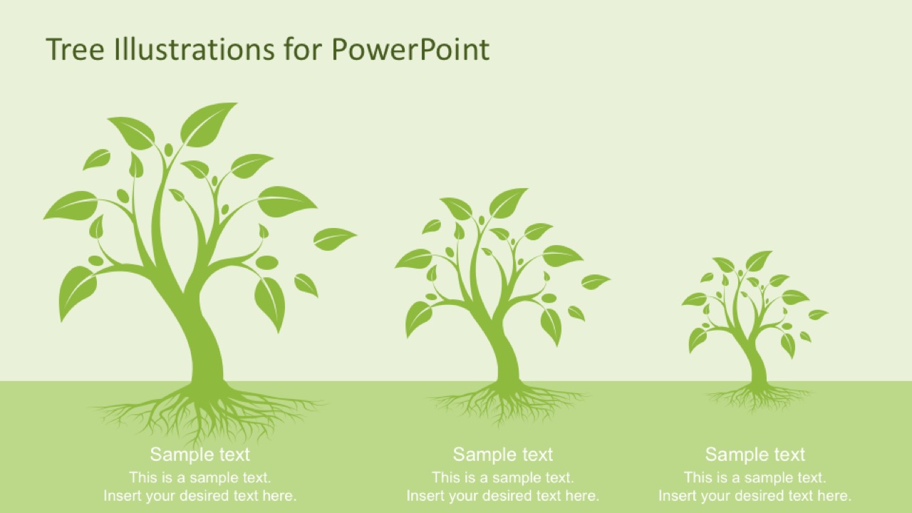 Tree Diagrams With Roots For Powerpoint Slidemodel