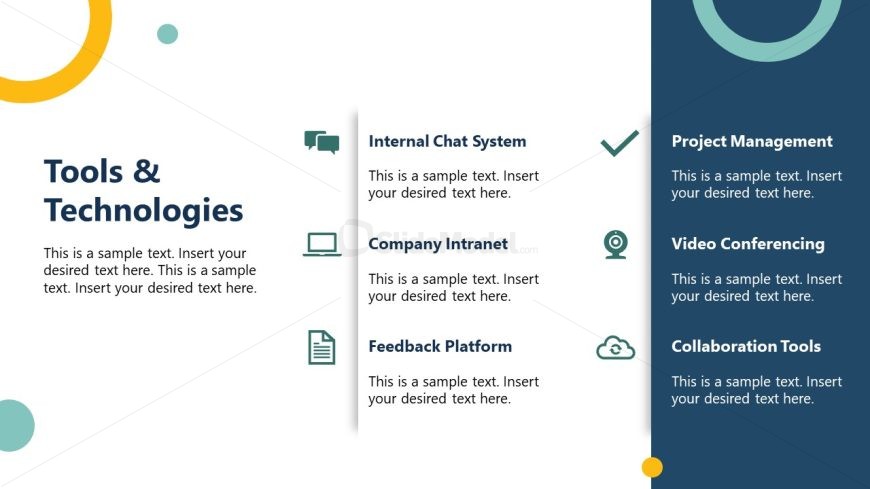 Tools Technolologies PPT Slide Internal Communication Template