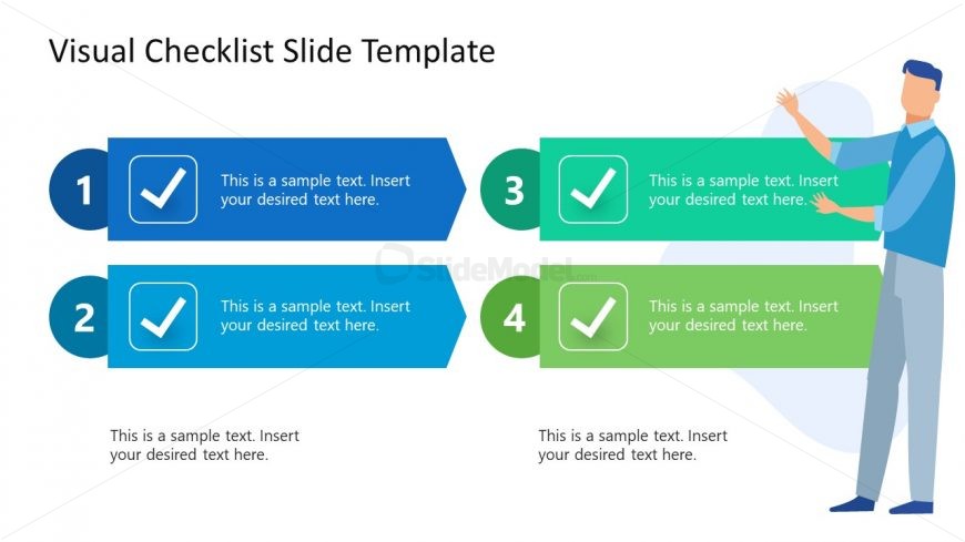 Free Checklist Template Slide White Background Slidemodel