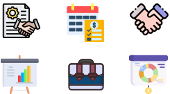 Business PowerPoint Icons for Presentations