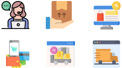 E-commerce PowerPoint Icons for Presentations