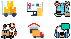 Icons for Logistics in PowerPoint