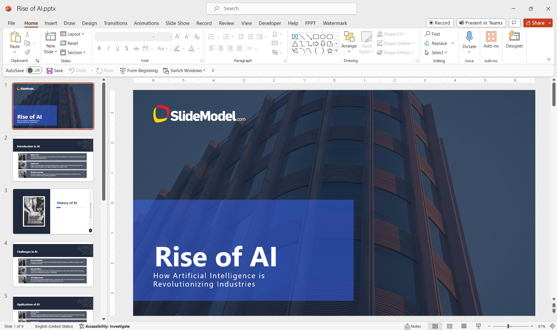 AI Presentation Maker - PPT AI slide Example