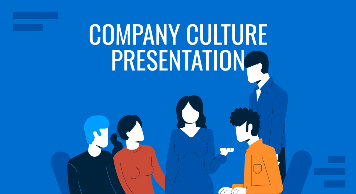 Cover for Company Culture Presentation Guide by SlideModel