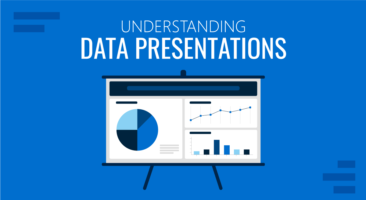 Cover for guide on data presentation by SlideModel