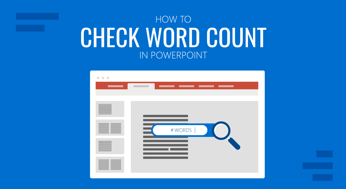 Cover for how to check word count in PowerPoint