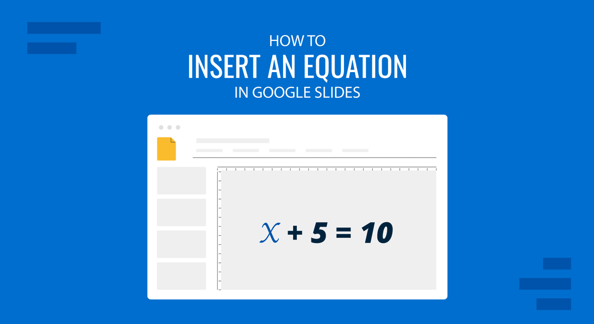 Cover for How to Insert an Equation in Google Slides