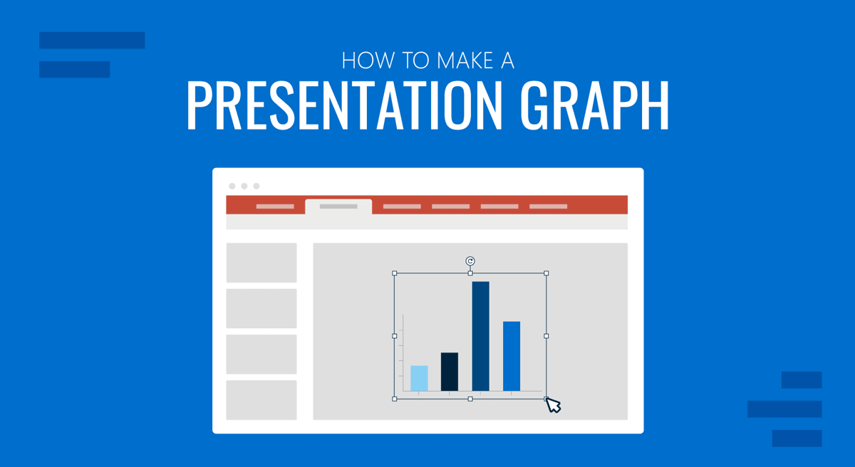 Cover for guide on how to make a presentation graph by SlideModel