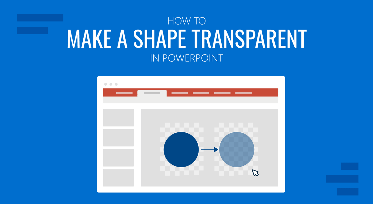 Cover for how to make a shape transparent in PowerPoint