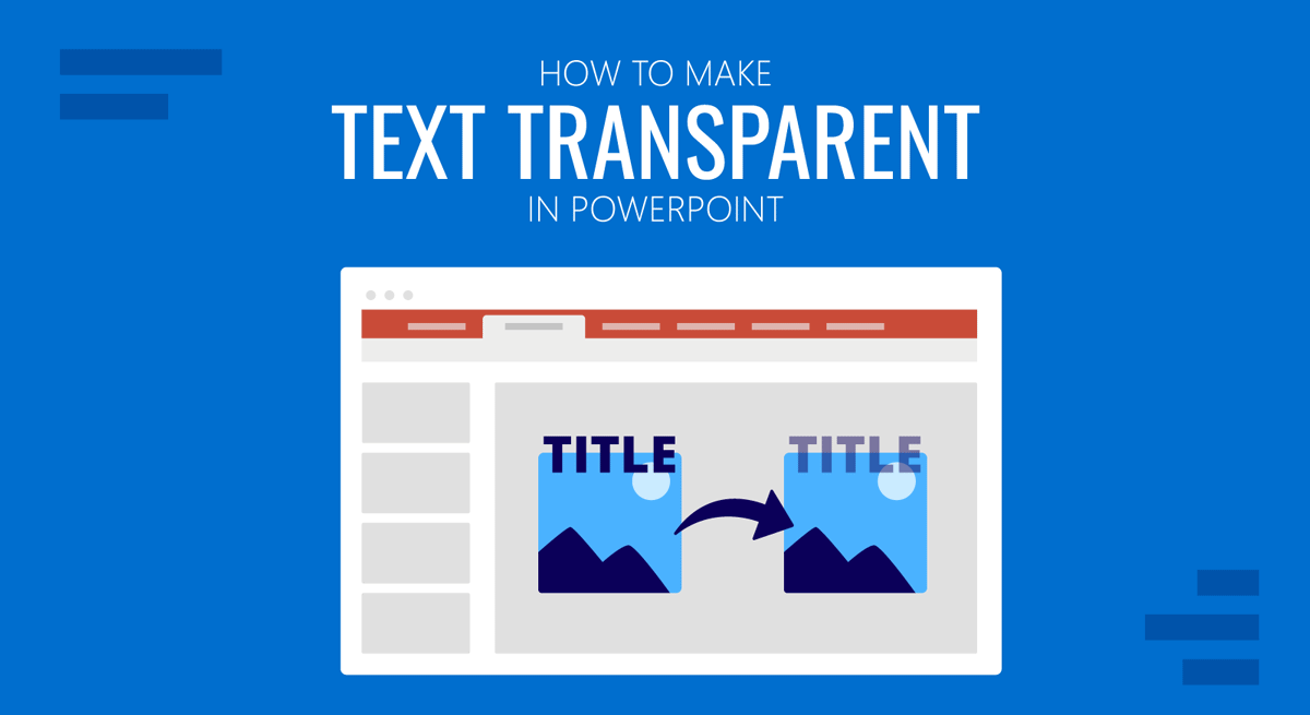 Cover for how to make text transparent in PowerPoint