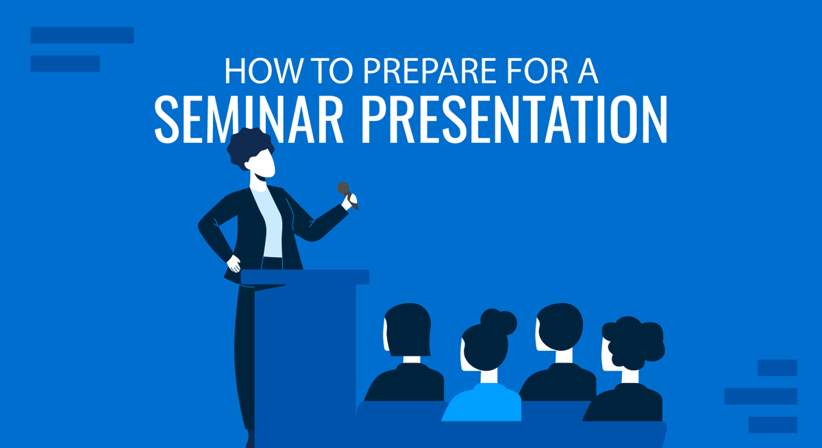 Cover for Seminar Presentation guide by SlideModel