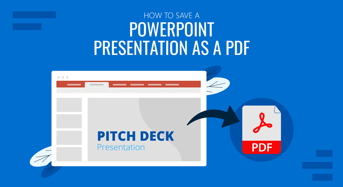 cover for how to save a PowerPoint presentation as a PDF
