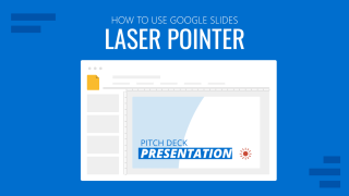 laser pointer in a presentation