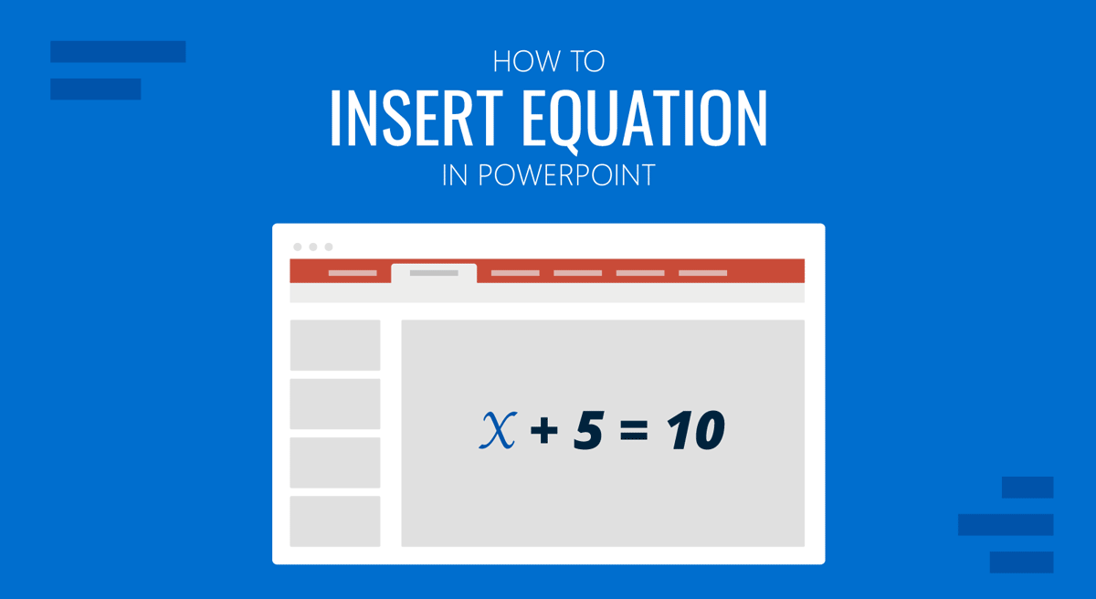 Cover for how to insert a equation in PowerPoint
