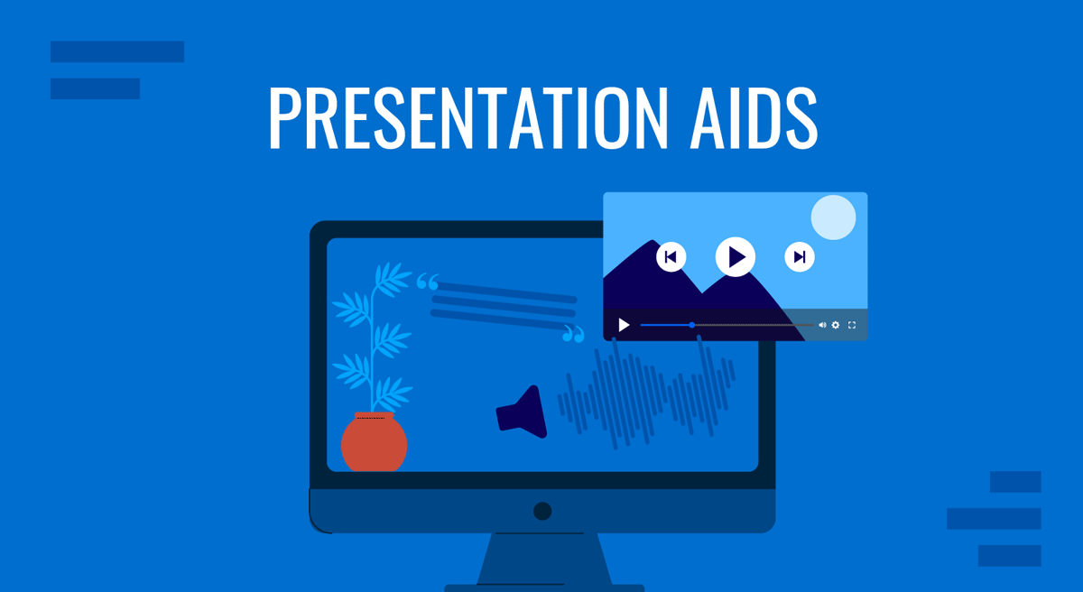 Cover for Presentation Aids guide by SlideModel