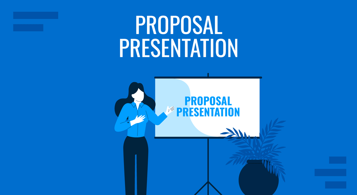 Cover for Proposal Presentation guide by SlideModel