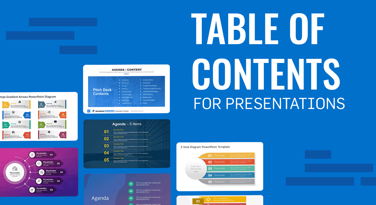 How To Insert Table Of Contents In Powerpoint Presentation