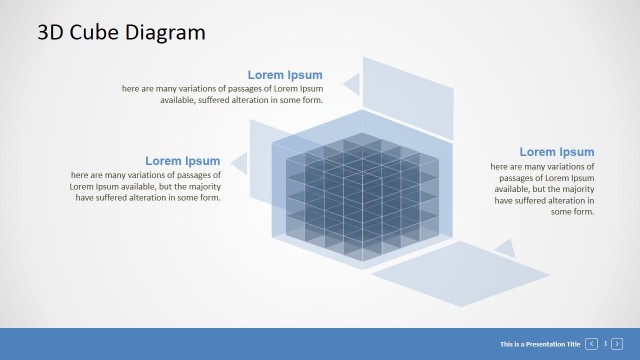 Editable 3D Cube Presentation Template
