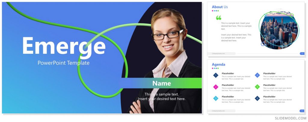 Emerge PowerPoint theme design