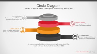 PowerPoint Diagram Gradient Cylinders