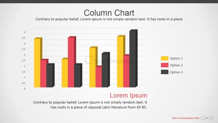 Editable Columns Charts for PowerPoint