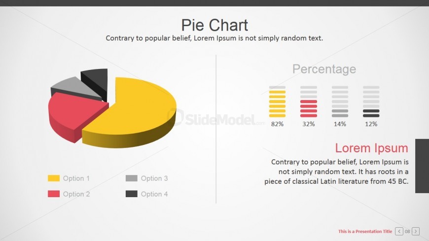 Corporate Presentation Templates Pie Chart