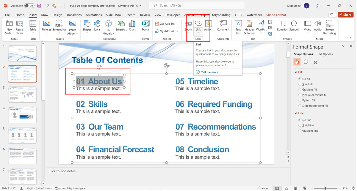 Guide to Create a Table of Contents in PowerPoint - SlideModel