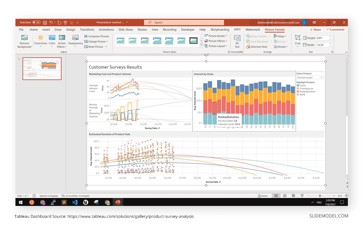 link powerpoint to tableau