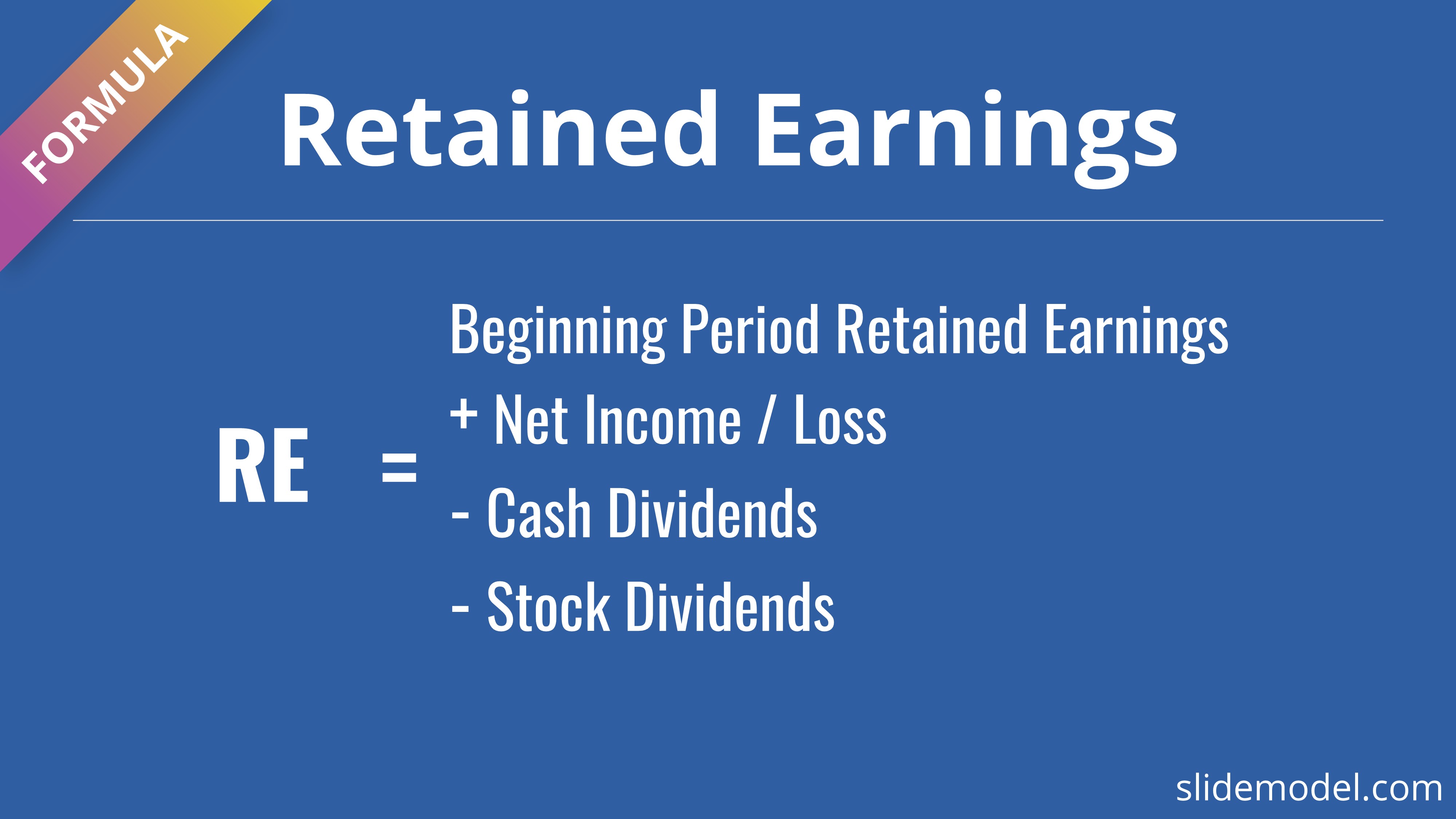 PowerPoint template retained earnings