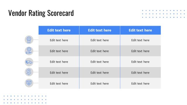 Vendor Rating Scorecard Columns