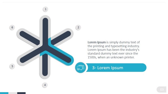 6 Steps Star PowerPoint Background