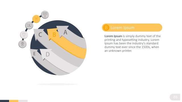 Circle of Arrows PowerPoint Diagram