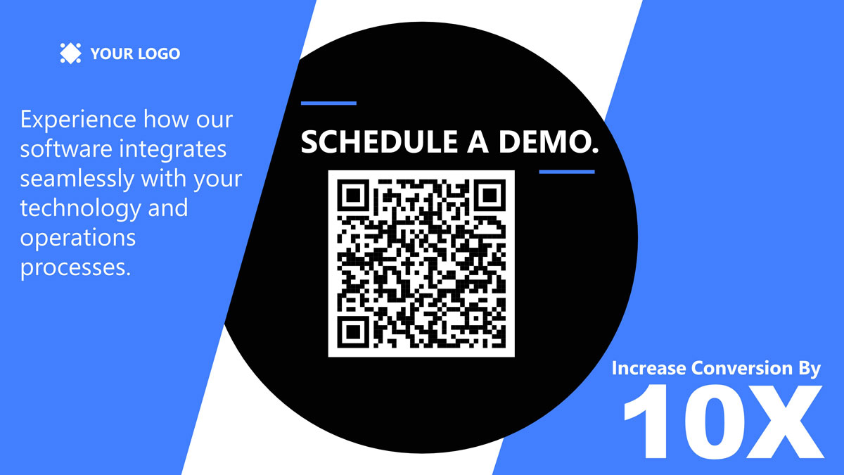 How To End a Pitch Presentation - Example of QR Code generated for a PowerPoint Slide