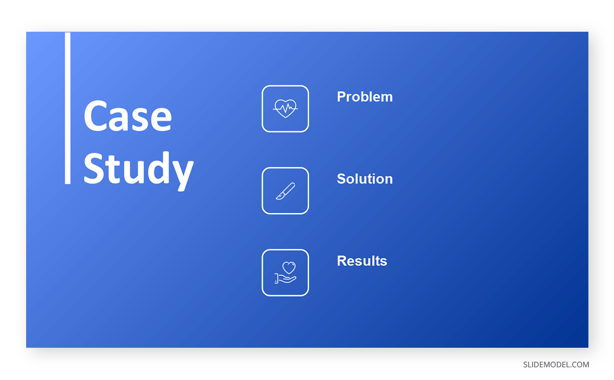 Case Study Medical Example PPT Template 