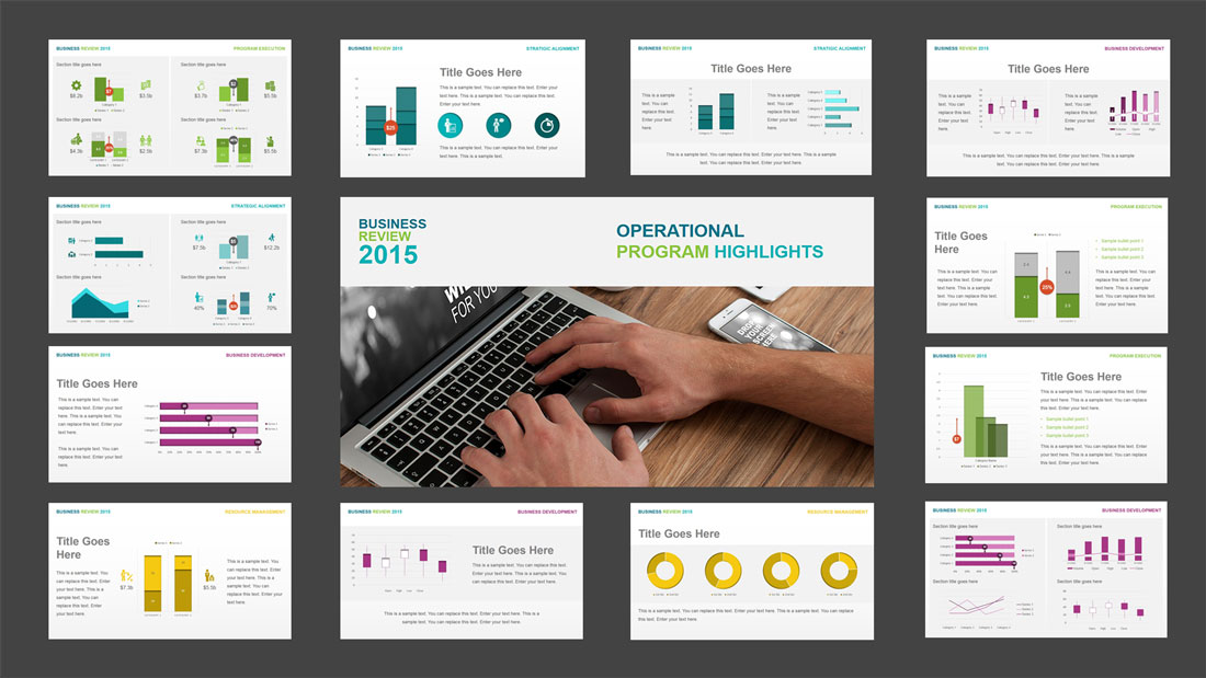 Quarterly Business Review PowerPoint Template SlideModel