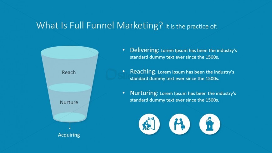 PPT Top Funnel Marketing Diagram