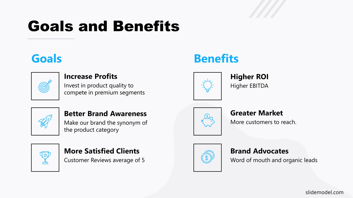 Goals And Benefits PowerPoint Slide Project Proposal