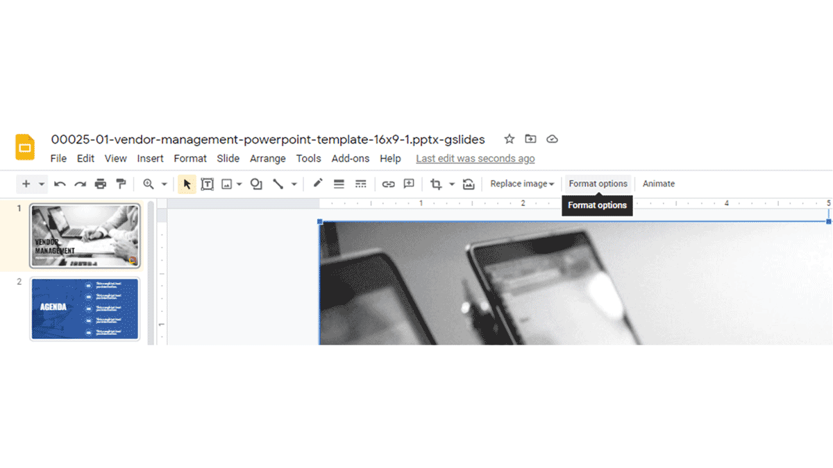 lock image in google slides