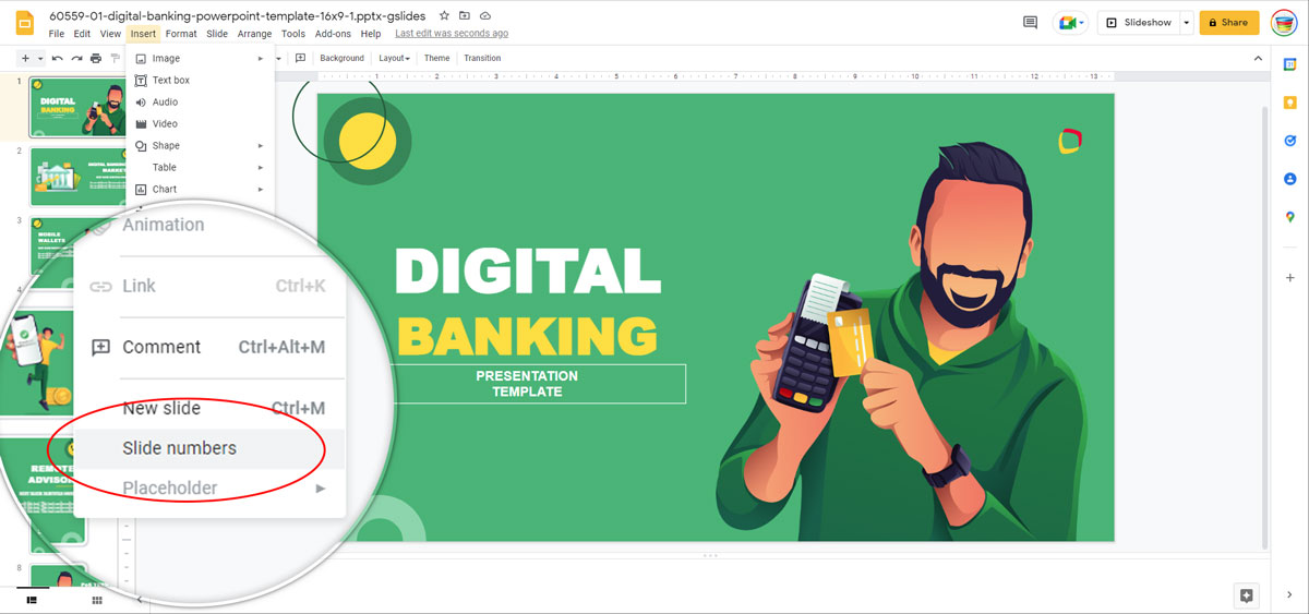 How To Add Slide Numbers On Google Slides