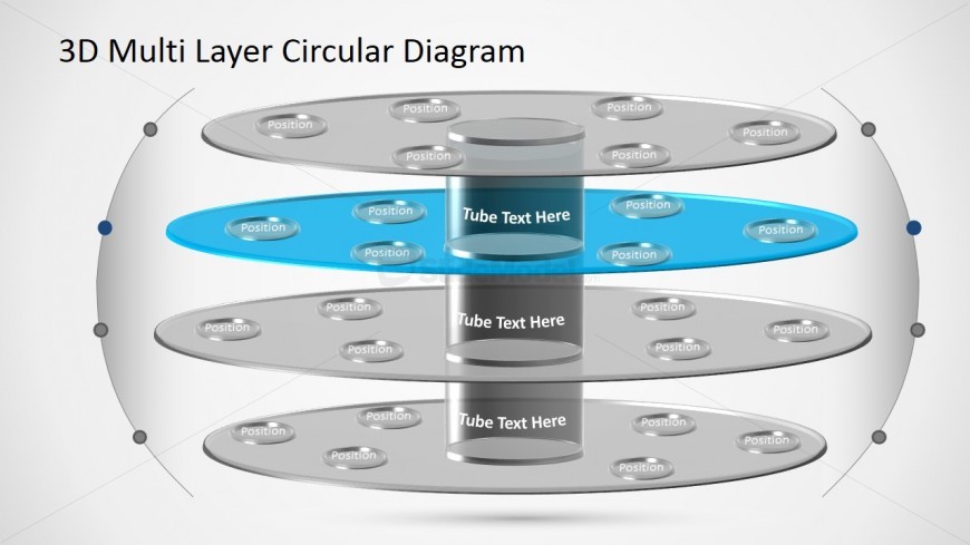 PowerPoint Diagram Template 3D Circular Layers