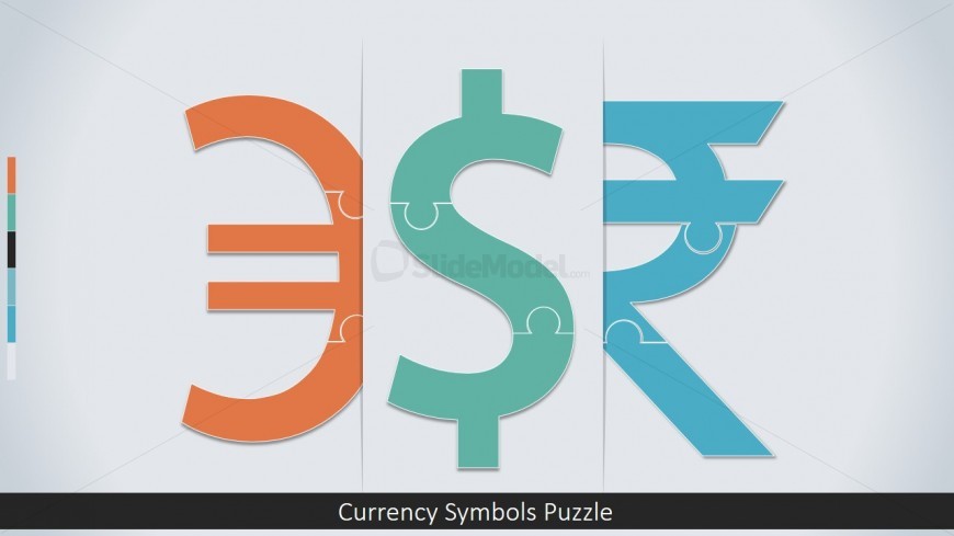 PowerPoint Jigsaw Currency Shapes