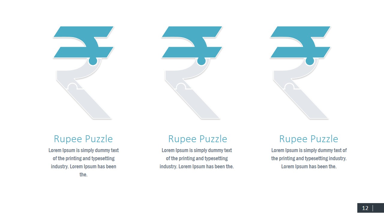 Currency Rupee Symbol PPT Templates