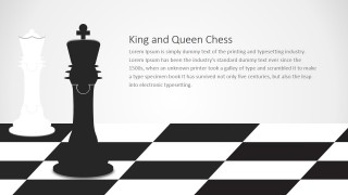 PowerPoint Chess King and Queen Jigsaw Design